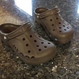 Brown Crocs (: